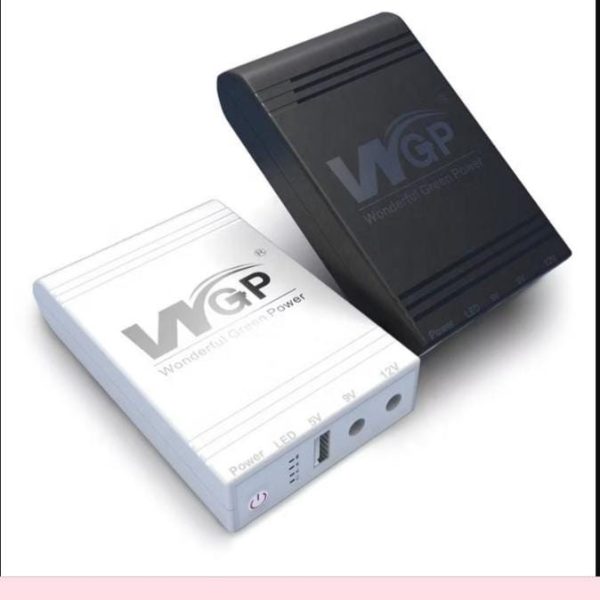 WGP Mini UPS for wifi router 8hrs power backup (5+12+12 Volts 3 Output)