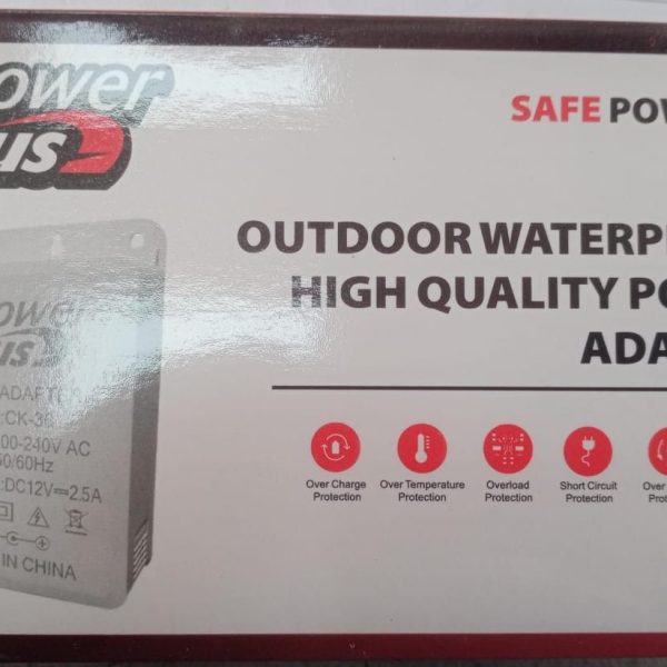 CCTV ADAPTER WATERPROOF AC-DC 12V 2A