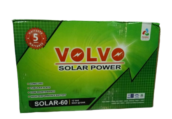 60-AH VOLVO SOLAR BATTERY