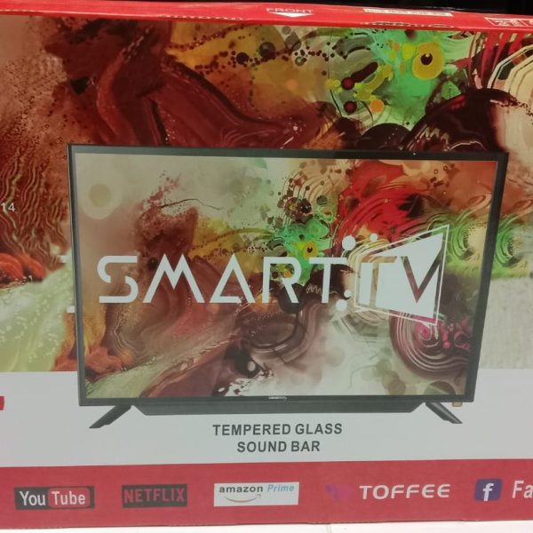 4318SV FLAG TEMPERED GLASS SOUND BAR SMART LED TELEVISON