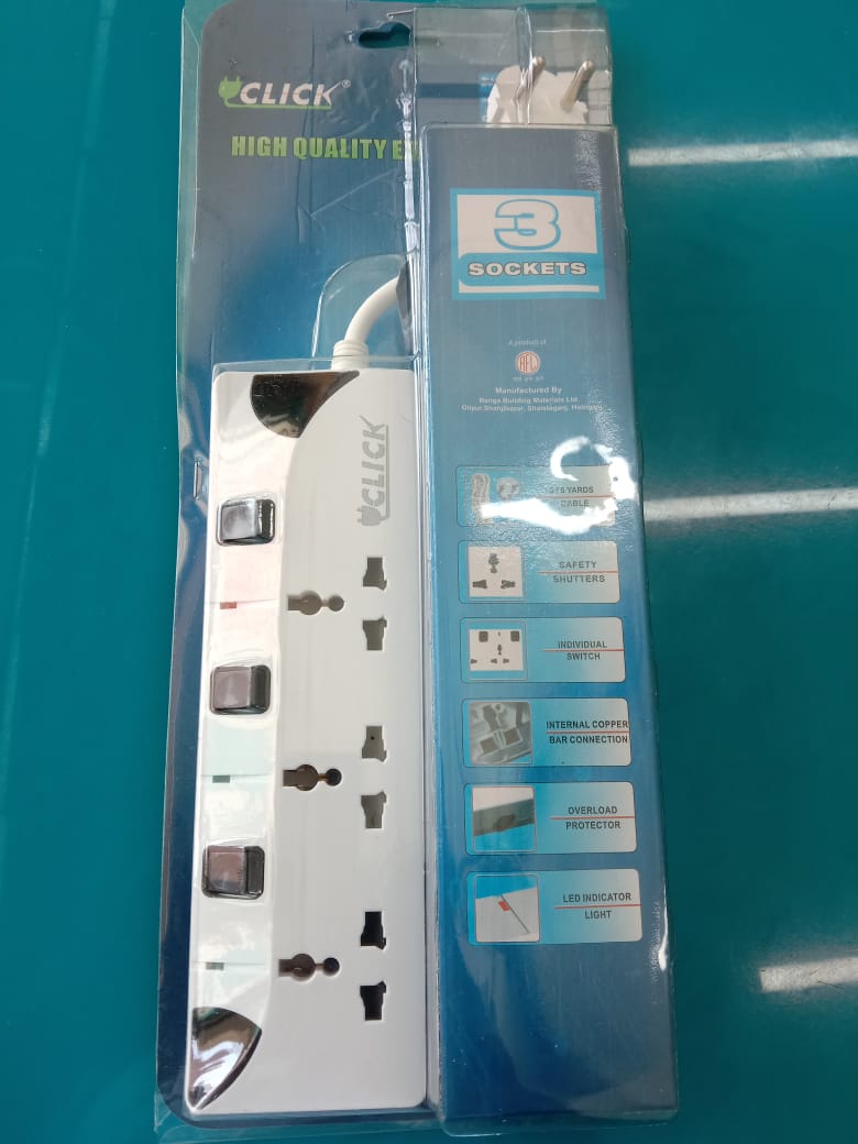 1760251359_WhatsApp20Image202025-10-1220at2012.40.42_32f13557.jpg 3-SOCKETS CLICK HIGH QUALITY EXTENSION CORD - Image 1