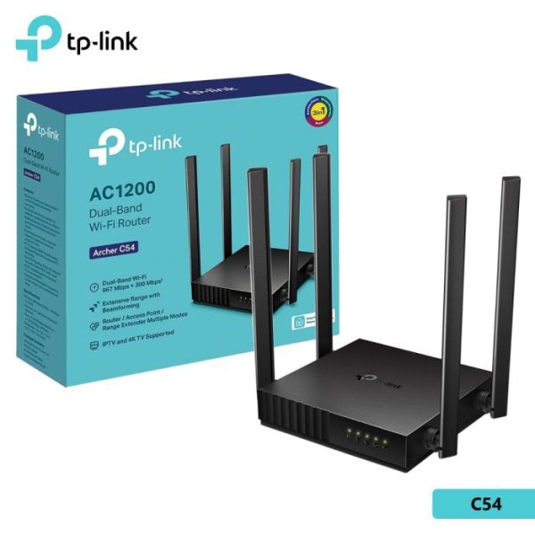 TP LINK Archer C54 AC1200 Dual Band Wi-Fi Router