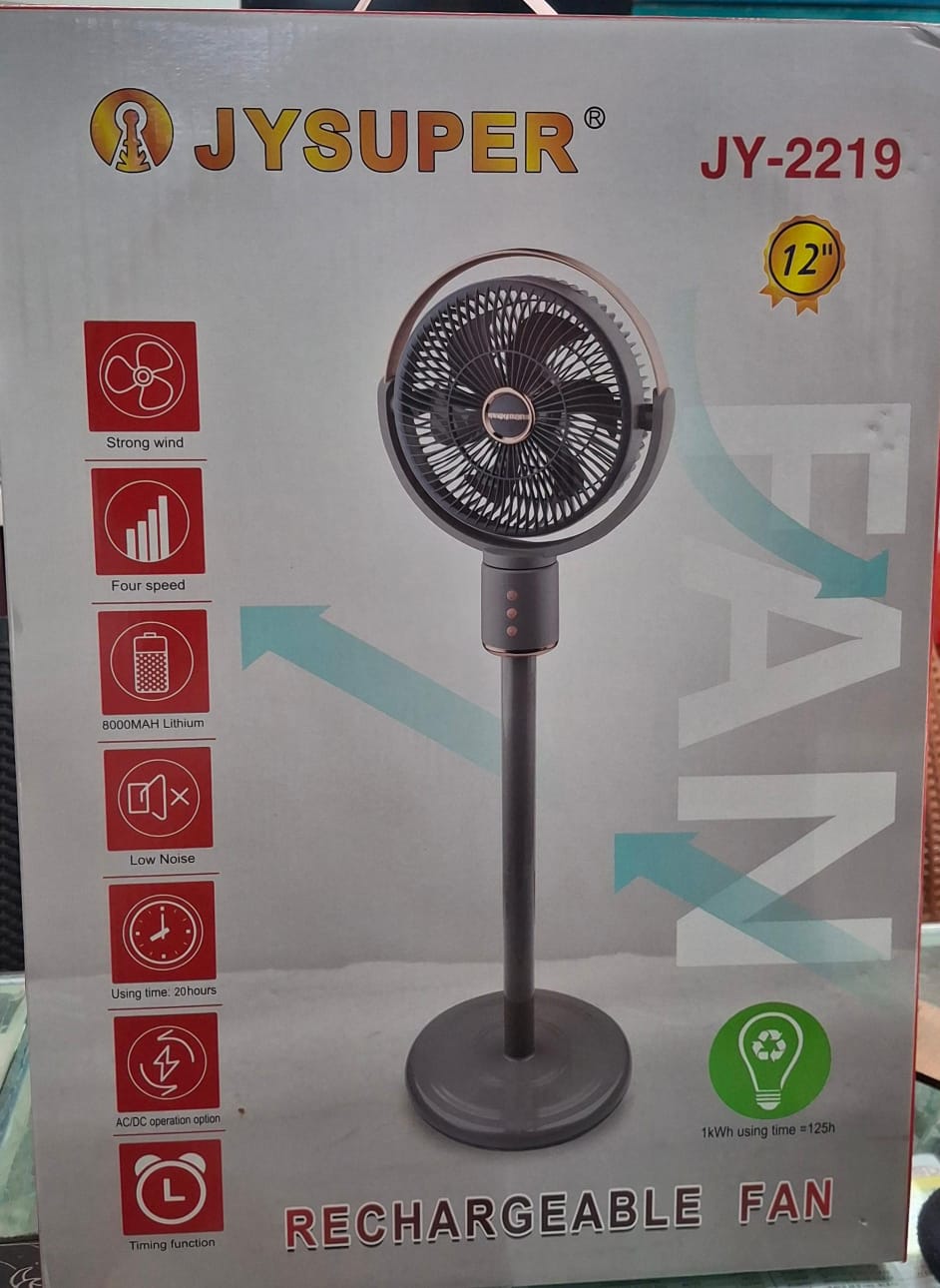 1782017491_WhatsApp20Image202026-06-2120at2010.49.4320AM.jpeg 12" JYSUPER RECHARGEABLE FAN JY-2219 - Image 1