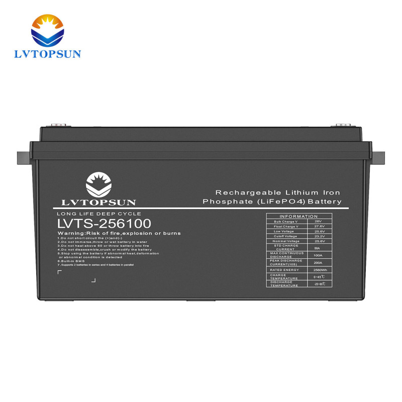 1784890576_1422358396_LVTOPSUN-Lithium20Battery-H207cc81681f041409b0b3e4c10066dedJ-7100.jpg LVTOPSUN 25.6V 100AH Lithium Lifepo4 Battery - Image 1