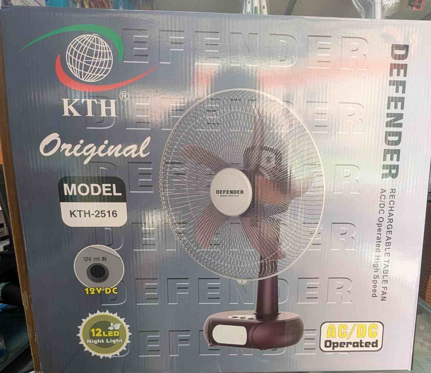 1786942264_WhatsApp20Image202026-08-1720at2010.47.0320AM-100kb.jpg KTH-2516 DEFENDER RECHARGEABLE TABLE FAN - Image 1