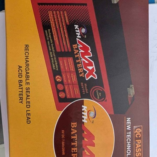 KTH MAX 6V-7AH BATTERY
